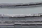 CHE748 15.5 inches 3*5mm tube plated hematite beads wholesale