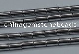 CHE760 15.5 inches 2*4mm tube plated hematite beads wholesale