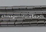 CHE767 15.5 inches 3*5mm tube plated hematite beads wholesale