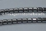 CHE774 15.5 inches 2*2mm drum plated hematite beads wholesale