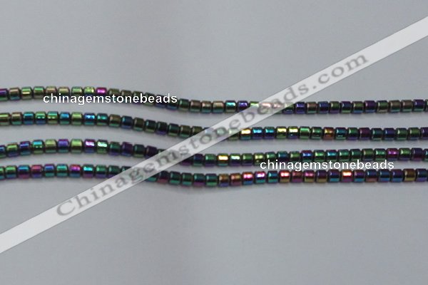 CHE780 15.5 inches 2*2mm drum plated hematite beads wholesale