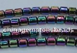 CHE790 15.5 inches 4*4.5mm drum plated hematite beads wholesale