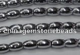 CHE793 15.5 inches 3*5mm rice plated hematite beads wholesale