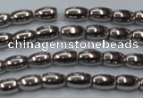 CHE794 15.5 inches 3*5mm rice plated hematite beads wholesale