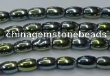 CHE798 15.5 inches 3*5mm rice plated hematite beads wholesale