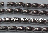 CHE802 15.5 inches 4*6mm rice plated hematite beads wholesale