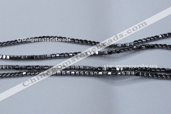 CHE817 15.5 inches 2*2mm dice hematite beads wholesale