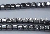 CHE818 15.5 inches 4*4mm dice hematite beads wholesale