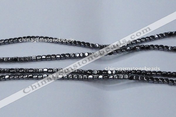 CHE818 15.5 inches 4*4mm dice hematite beads wholesale