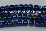 CHE851 15.5 inches 2*2mm dice platedhematite beads wholesale