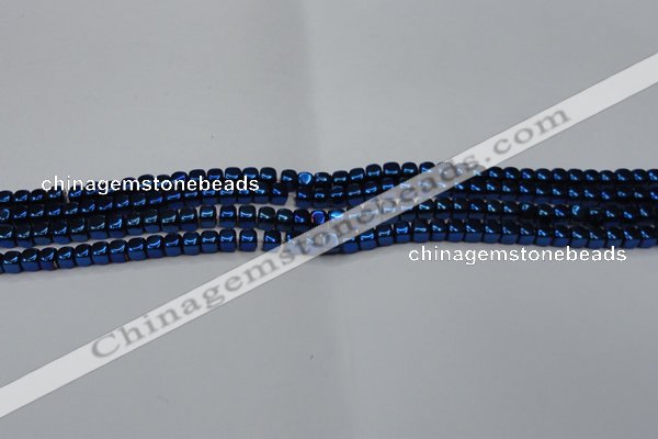 CHE851 15.5 inches 2*2mm dice platedhematite beads wholesale