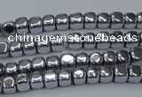 CHE858 15.5 inches 3*3mm dice platedhematite beads wholesale