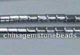 CHE886 15.5 inches 2*2mm faceted tube plated hematite beads wholesale