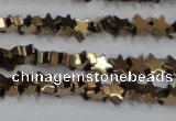 CHE948 15.5 inches 6mm star plated hematite beads wholesale