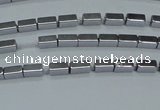 CHE954 15.5 inches 2*4mm cuboid plated hematite beads wholesale