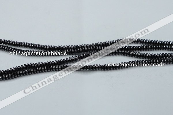 CHE961 15.5 inches 1.5*3mm rondelle hematite beads wholesale