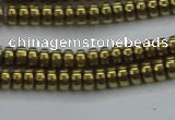 CHE968 15.5 inches 2*4mm rondelle plated hematite beads wholesale