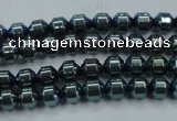 CHE976 15.5 inches 4*4mm plated hematite beads wholesale