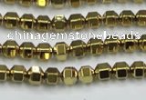 CHE983 15.5 inches 4*4mm plated hematite beads wholesale