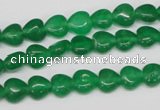 CHG04 15.5 inches 8*8mm heart dyed white jade beads wholesale