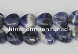 CHG11 15.5 inches 10*10mm heart sodalite gemstone beads wholesale