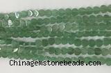 CHG114 15.5 inches 6mm flat heart green aventurine beads wholesale