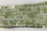 CHG116 15.5 inches 6mm flat heart New jade gemstone beads wholesale