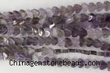 CHG118 15.5 inches 6mm flat heart fluorite gemstone beads wholesale