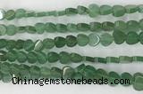 CHG124 15.5 inches 8mm flat heart green aventurine beads wholesale