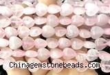 CHG151 15 inches 12mm heart rose quartz beads wholesale