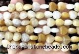 CHG156 15 inches 12mm heart yellow aventurine jade beads wholesale