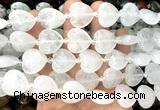 CHG200 15 inches 20mm heart white crystal beads wholesale