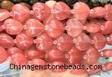 CHG202 15 inches 20mm heart cherry quartz beads wholesale