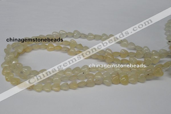 CHG21 15.5 inches 10*10mm heart yellow aventurine beads wholesale