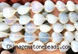 CHG218 15 inches 20mm heart opalite beads wholesale