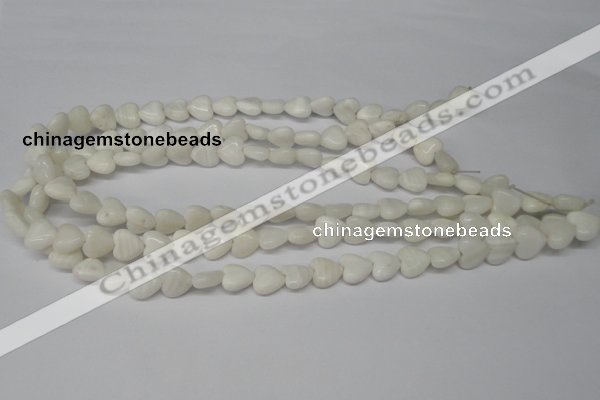 CHG22 15.5 inches 10*10mm heart shell beads wholesale