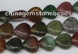 CHG24 15.5 inches 10*10mm heart Indian aventurine beads wholesale