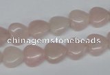 CHG25 15.5 inches 10*10mm heart rose quartz beads wholesale