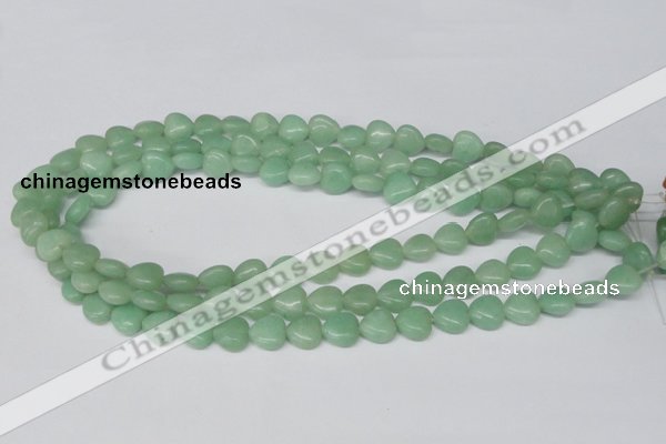 CHG26 15.5 inches 10*10mm heart green aventurine beads wholesale