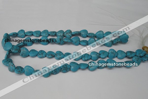 CHG31 15.5 inches 12*12mm heart turquoise beads wholesale