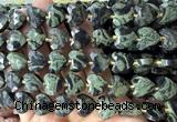 CHG361 15 inches 14mm faceted heart kambaba jasper beads