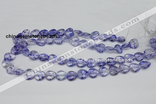 CHG44 15.5 inches 14*14mm heart dyed crystal beads wholesale