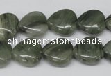 CHG46 15.5 inches 14*14mm heart silver leaf jasper beads wholesale