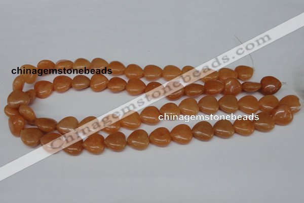 CHG47 15.5 inches 14*14mm heart red aventurine beads wholesale