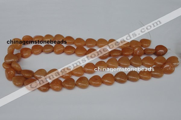 CHG47 15.5 inches 14*14mm heart red aventurine beads wholesale