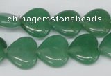 CHG55 15.5 inches 15*15mm heart green aventurine beads wholesale