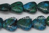 CHG61 15.5 inches 16*16mm heart dyed chrysocolla beads wholesale