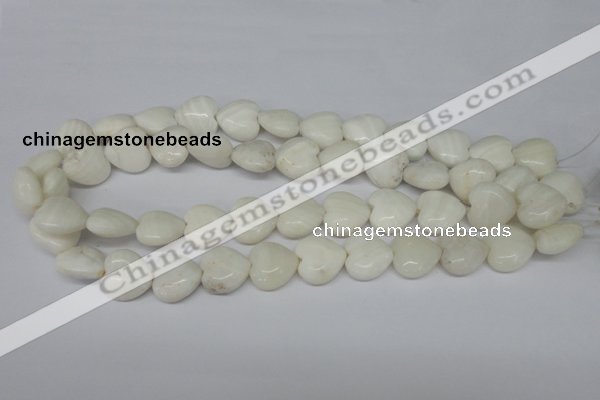 CHG62 15.5 inches 16*16mm heart shell beads wholesale