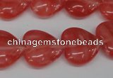 CHG74 15.5 inches 18*18mm heart cherry quartz beads wholesale