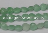 CHG90 15.5 inches 8*8mm faceted heart amazonite beads wholesale